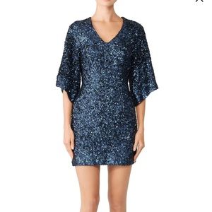 Free People Navy Sequin Dress - ERA’s outfit alert!